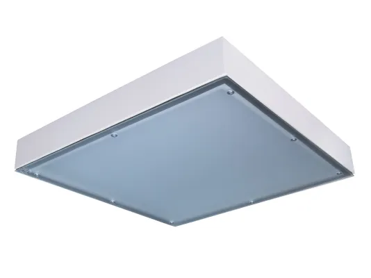 Dustproof and waterproof industrial LED light fittings suitable for high ceilings.